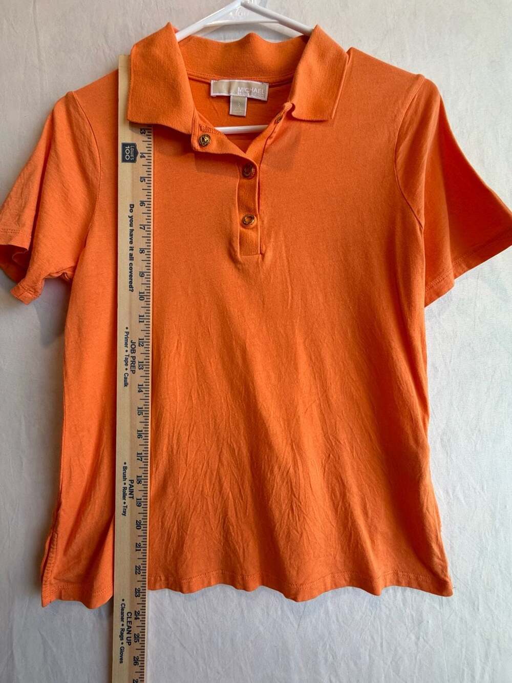 Michael Kors Women's Short Sleeve Polo Shirt Set (Navy and Orange) - Picture 8 of 13